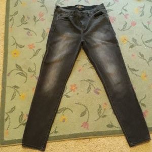 Lucky brand faded black skinny jeans